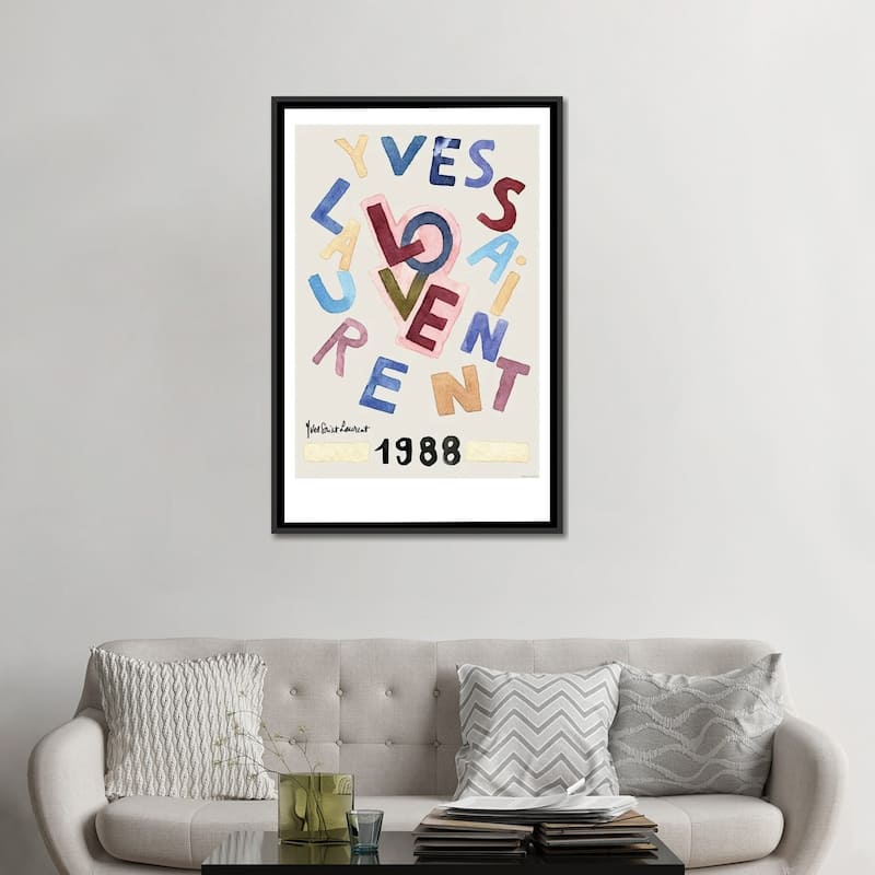 iCanvas "Vintage Love" by Mercedes Lopez Charro Framed Canvas Print
