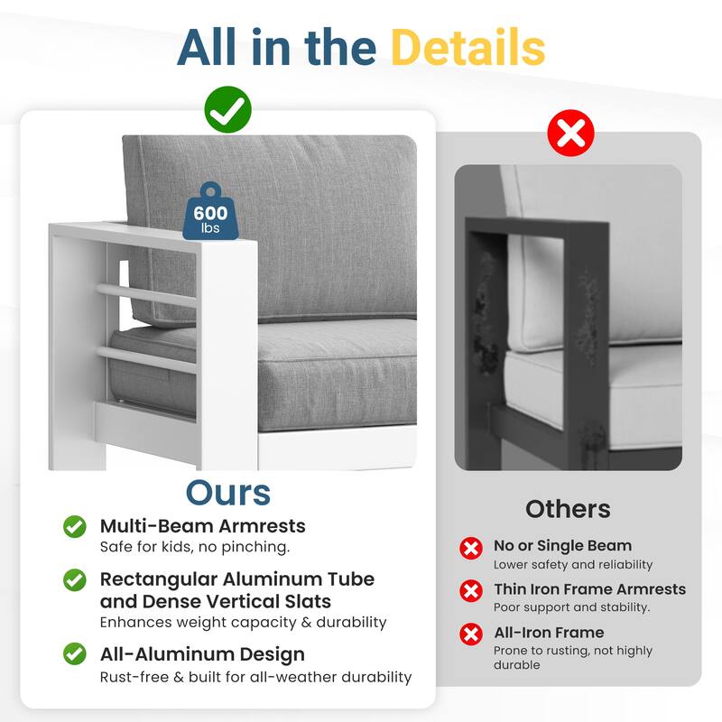 Royalcraft Aluminum Outdoor Sofa