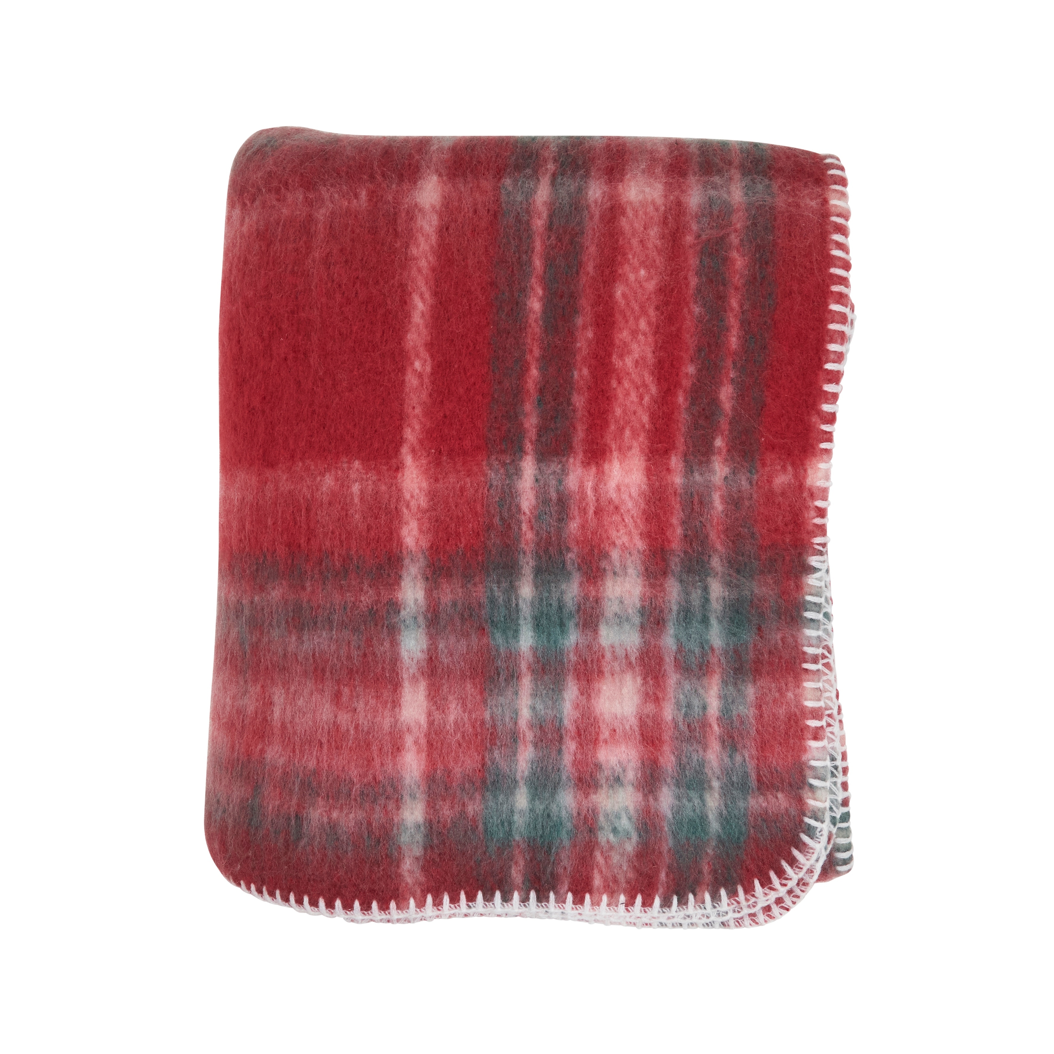 Saro Lifestyle Plush Plaid Throw