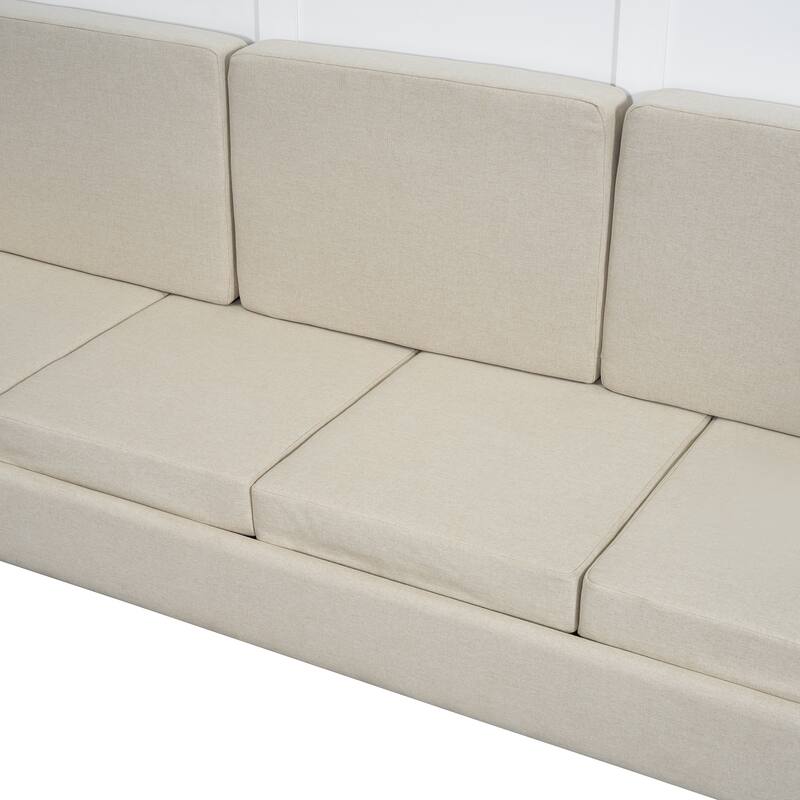 Queen Murphy Bed with Integrated Sofa - Space-Efficient Wall Bed with Easy Fold Mechanism