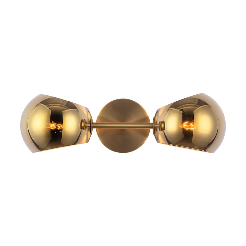 Alora Lighting WV548217CP Willow 2 Light 5" Tall Bathroom Sconce with