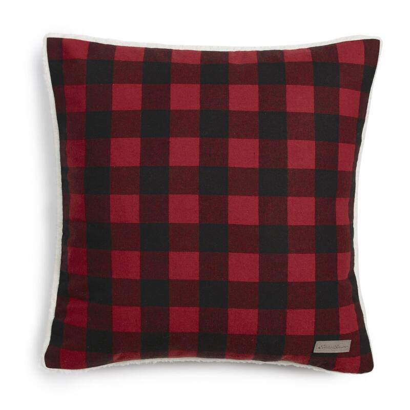 Eddie Bauer Cabin Plaid Flannel 20-inch Decorative Pillow