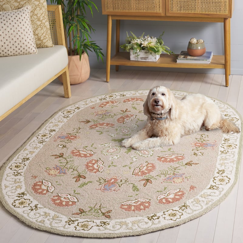 SAFAVIEH Handmade Chelsea Alecsandra French Country Wool Rug