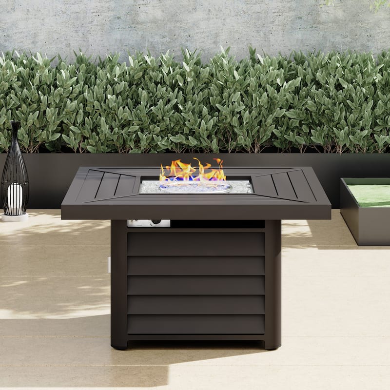 Corvus Oreanne 11-piece Wicker Patio Fire Pit Set