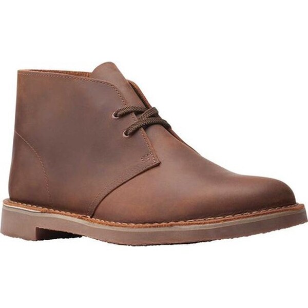 clarks bushacre chukka boot dark brown leather