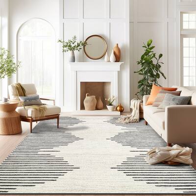 World Rug Gallery Bohemian Stripes Area Rug