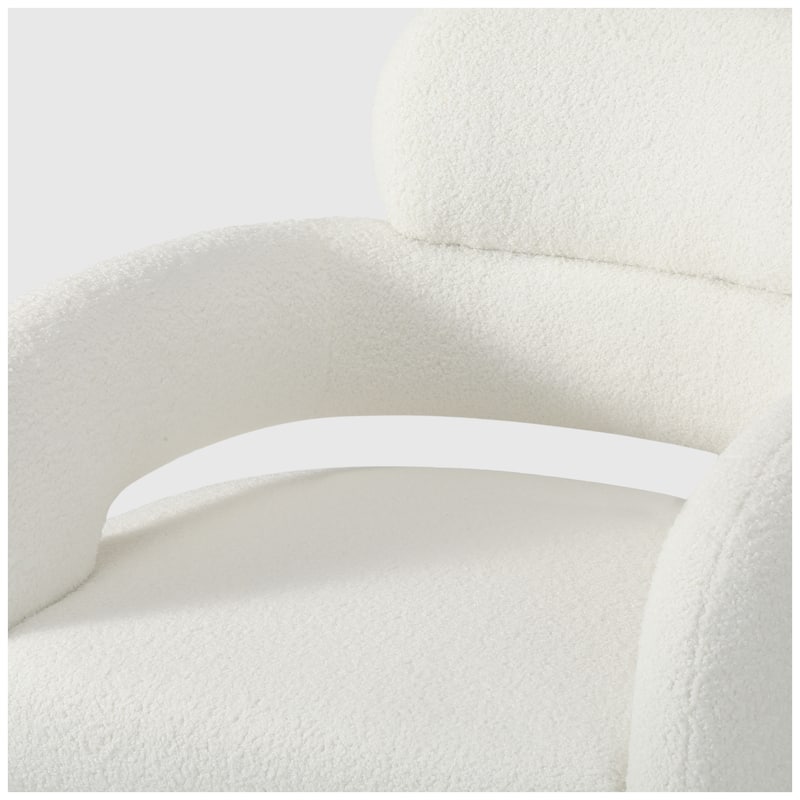 Bayville 29" Wide Sherpa Swivel Chair