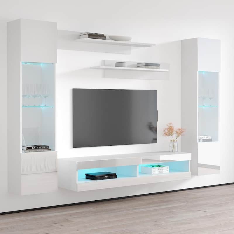 Fly AB3 34TV Wall Mounted Floating Modern Entertainment Center