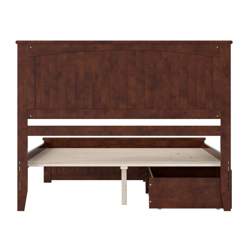 AFI Nantucket Platform Bed with Matching Footboard & Storage Drawers