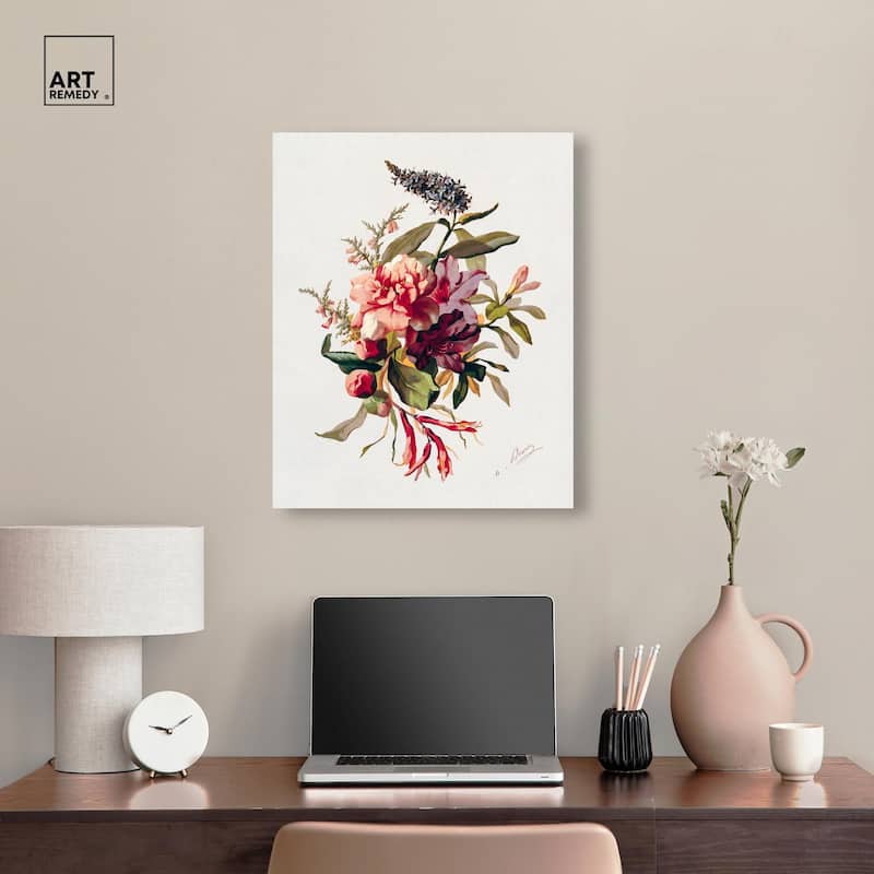 Winter-Flowering Plants Canvas by Art Remedy, Gallery Wrapped