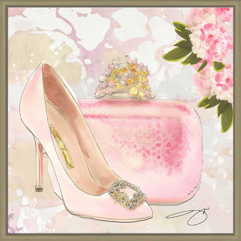 "Pink Shoes" by Jodi Print on Floating Canvas