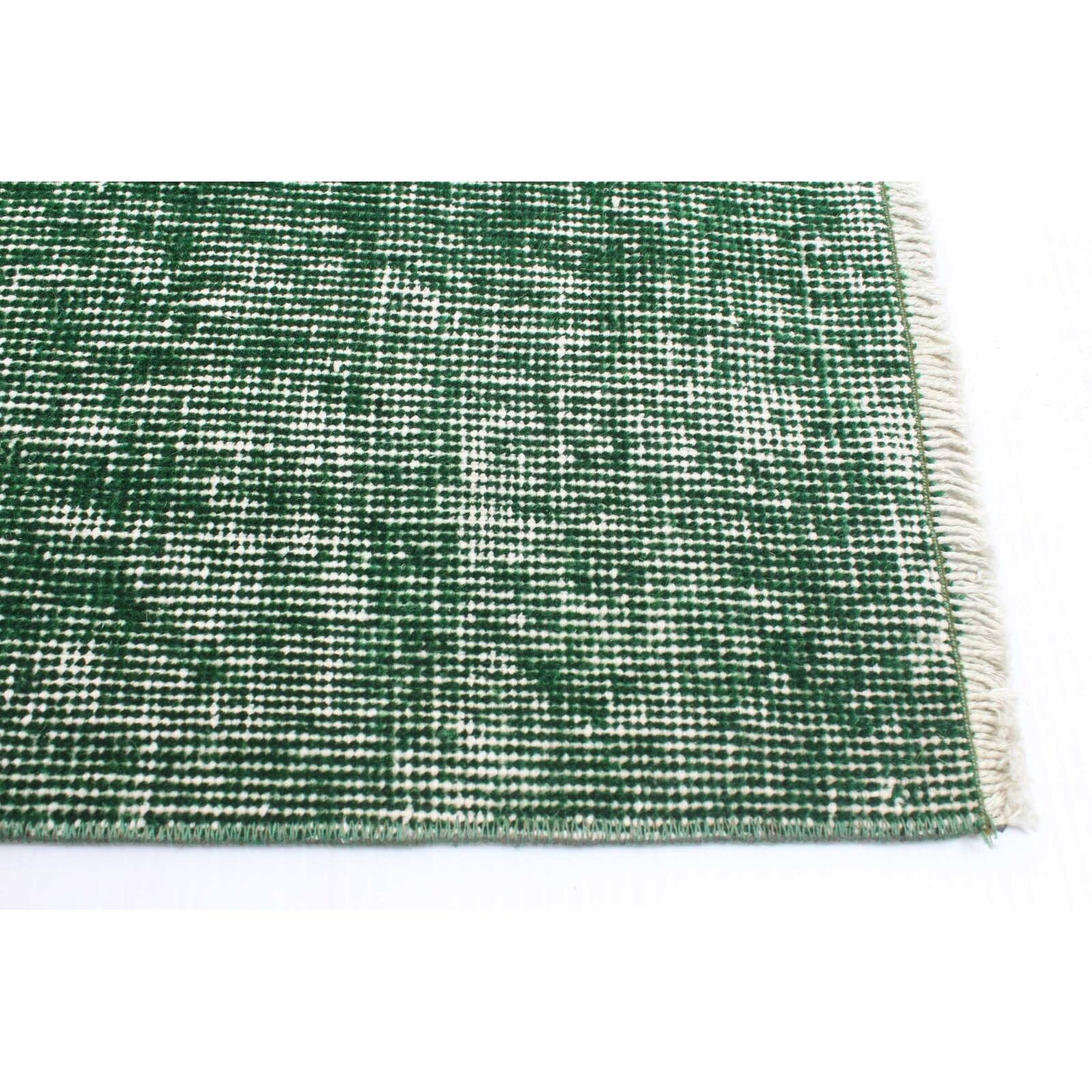 ECARPETGALLERY Handknotted Color Transition Dark Green Wool Rug 6'0