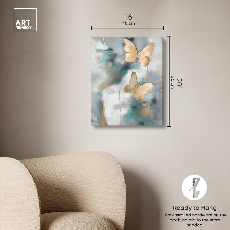 Butterflies Dream I Canvas by Art Remedy, Gallery Wrapped