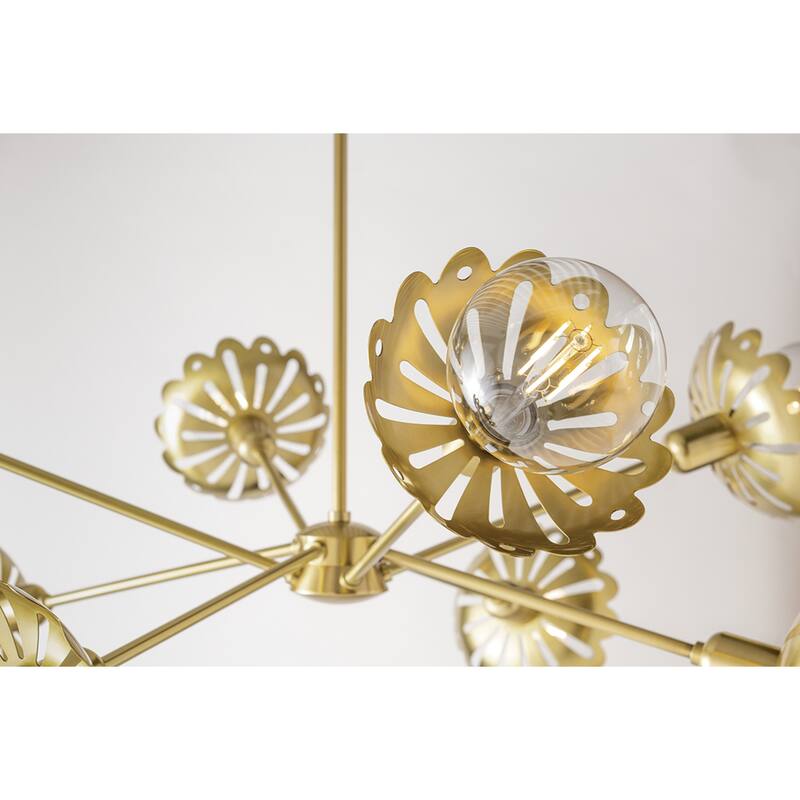 Mitzi by Hudson Valley Lighting Alyssa 8-light Aged Brass Chandelier