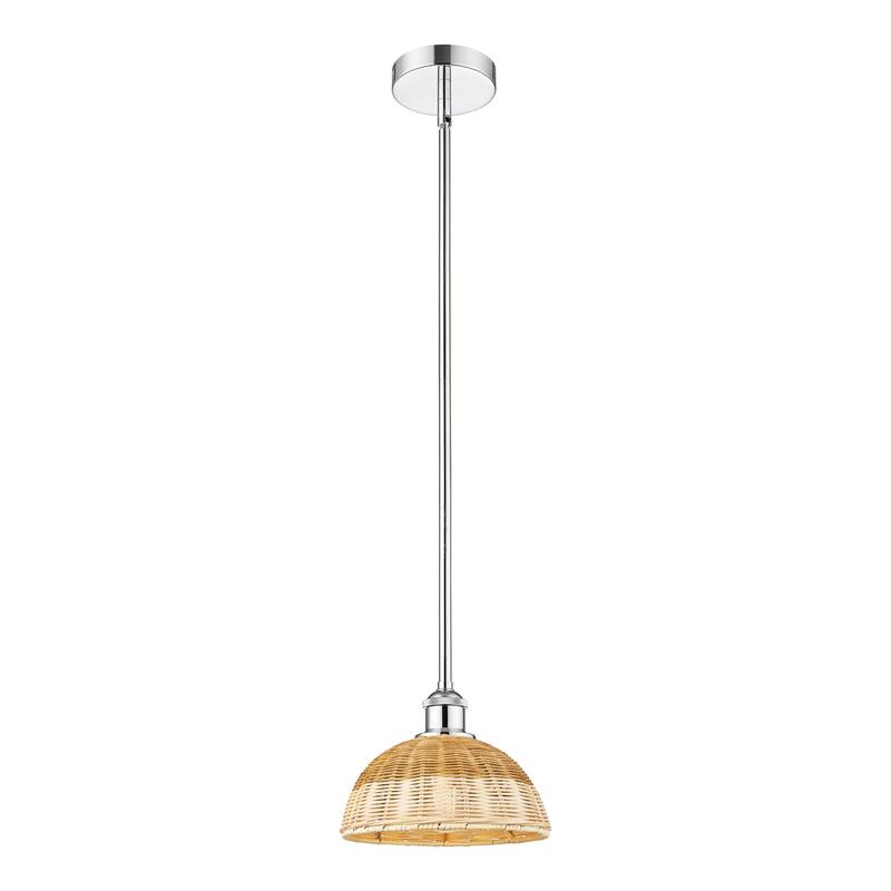 Innovations Lighting Endless Possibilities Edison - Bristol Natural II - 1 Light 9" Stem Hung Mini Pendant - Polished Chrome/Natural
