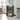 FM Furniture Vegas Retro Modern Two-Tier Bar Cart with Glass Door and Six Liquor Cubbies