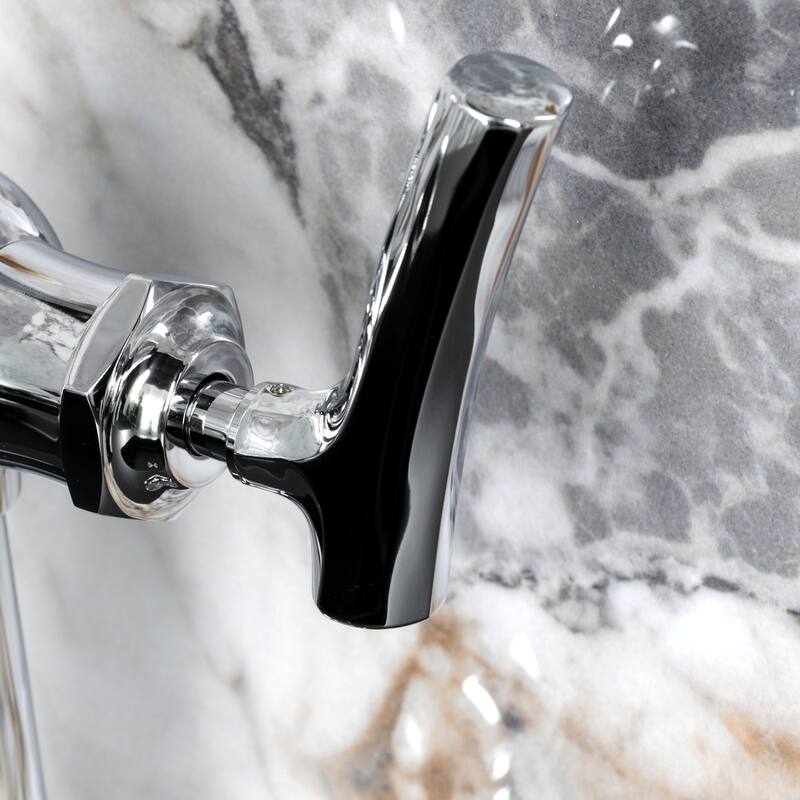 Kingston Brass Hallerbos Single-Handle 1-Hole Deck Mount Bathroom Faucet with Drain