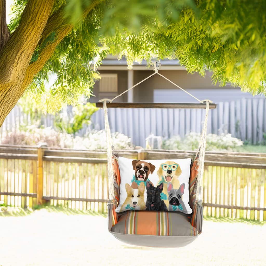 Magnolia Casual Swing Set 4 piece - Serene Sunset w/ Dog Portrait