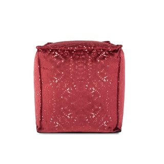 Allan Andrews Square Pouf Pasini Ruby