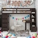 preview thumbnail 2 of 7, Twin Size Wooden Loft Bed With 4 Storage Drawers,Desk,Shelves and Stairs