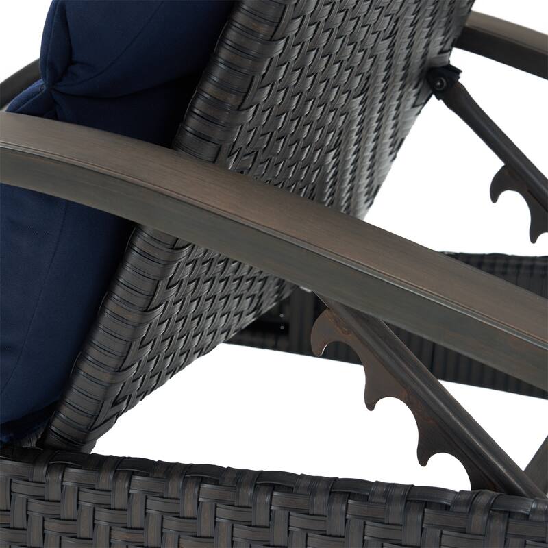 Barcelo 2 Piece Sunbrella Outdoor Patio Chaise Lounges Set
