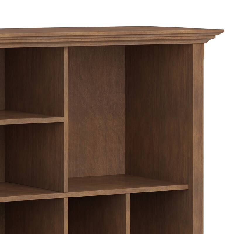 WYNDENHALL Halifax SOLID WOOD 44 inch x 44 inch Transitional Multi Cube Bookcase and Storage Unit - 44"w x 15.75"d x 44"h