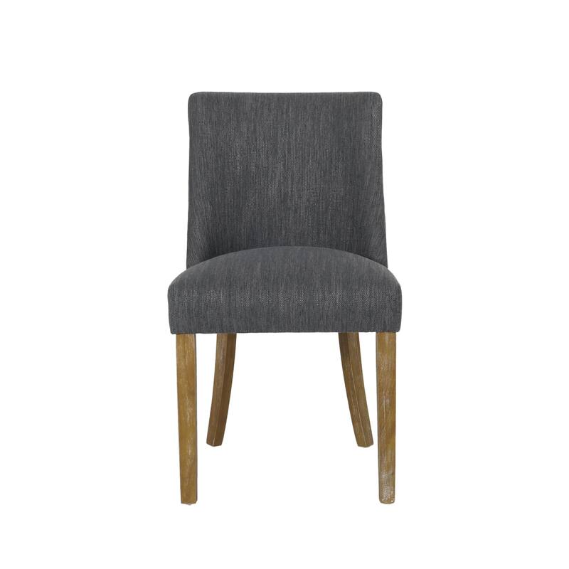 Modern 2 Piece Wooden Upholstered Dining Chair with Cushions and Backrest for Dining Room Kitchen Bedroom Living Room