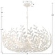 preview thumbnail 7 of 5, Broche 12 Light Matte White Chandelier