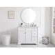 preview thumbnail 3 of 32, Petal 36 - 48 Inch Single Bathroom Vanity White - 42 Inches