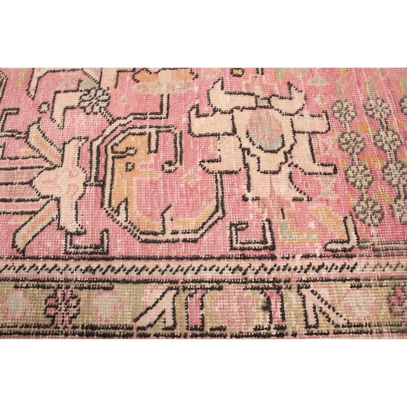 ECARPETGALLERY Hand-knotted Antalya Vintage Pink Wool Rug - 9'9 x 12'10