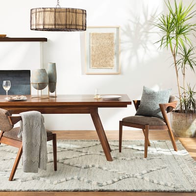 Chezob Handmade Bohemian Geometric Wool Area Rug