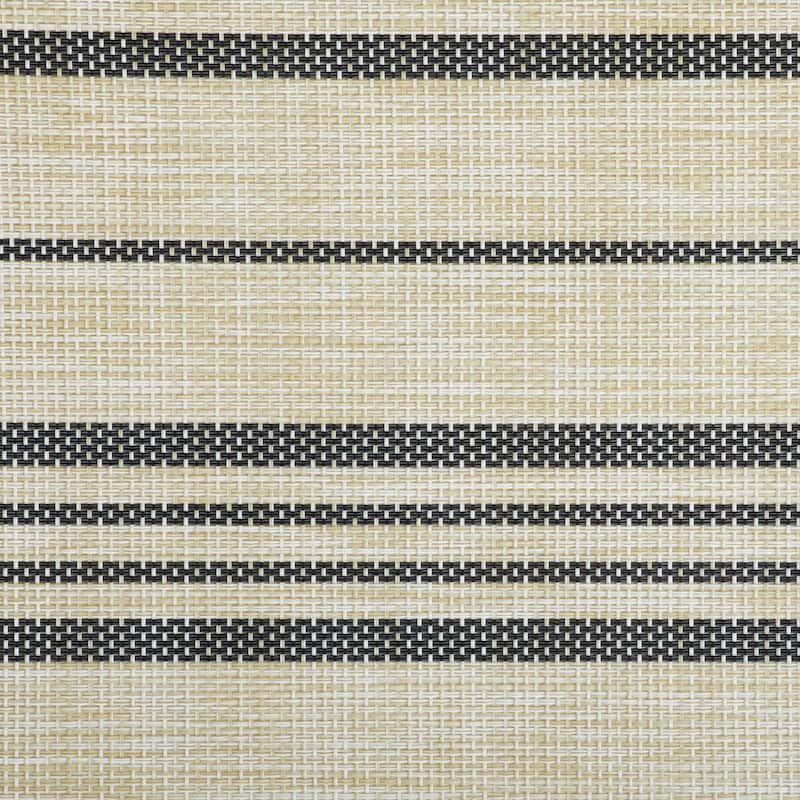 DII French Blue Farmhouse Stripe PVC Woven Placemat
