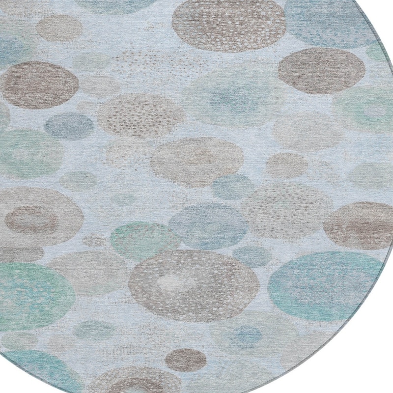 HomeRoots Geometric Transitional Rectangle Outdoor Rug
