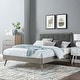 preview thumbnail 43 of 48, Willow Full Wood Platform Bed With Splayed Legs