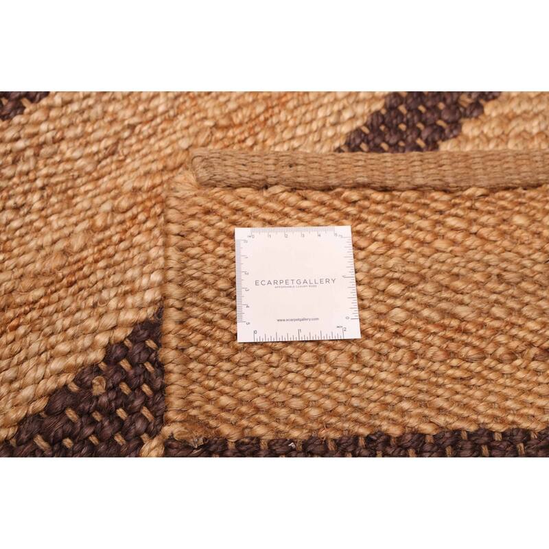 ECARPETGALLERY Flat-Weave Palas Denizli Tan Jute Kilim - 5'4 x 7'6