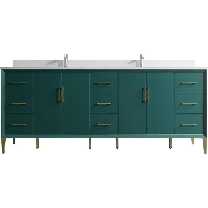 VSD Freestanding Shaker Bathroom Vanity with Cultured Marble Sink