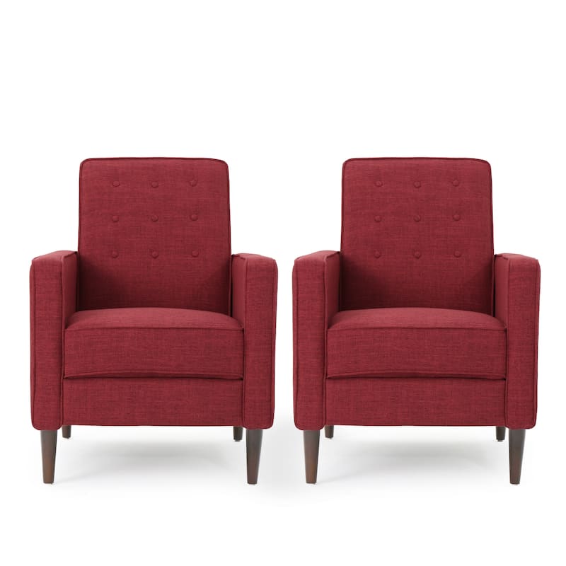 Mervynn Mid-century Tufted Recliners (Set of 2) by Christopher Knight Home