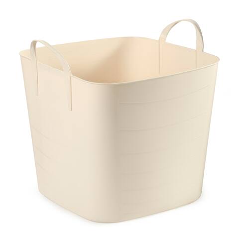 Life Story Tub Basket 6.6 Gal Plastic Storage Tote w/ Carry Handles (18 Pack)