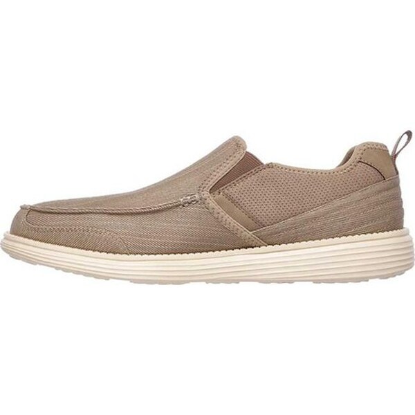 skechers men's canvas status delton loafer
