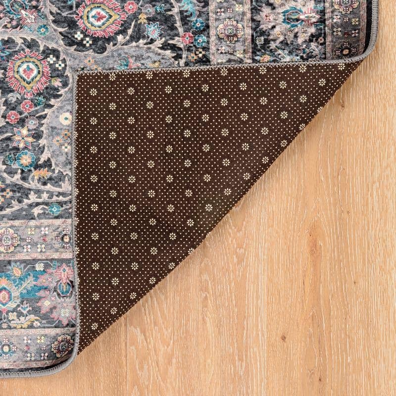 Halogen Veroni Grey/Teal Area Rug - 2'2" X 3'2"