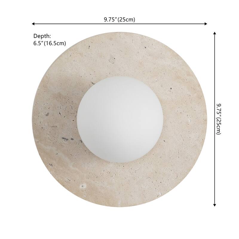 Tivoli Modern Minimalist 1-Light Ovoid LED Wall Sconce