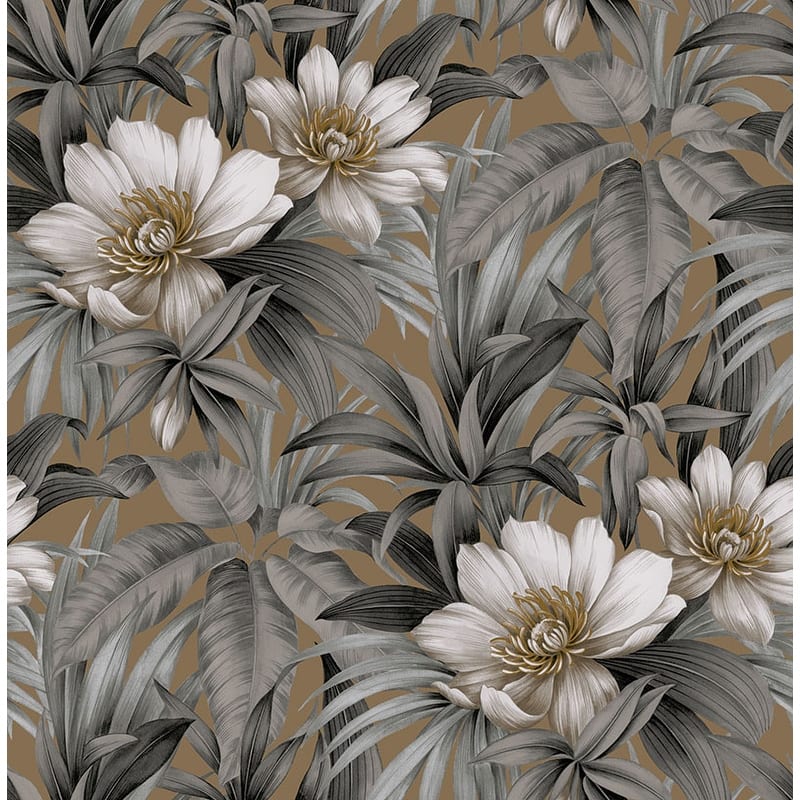 Seabrook Designs Rawlings Floral Unpasted Wallpaper