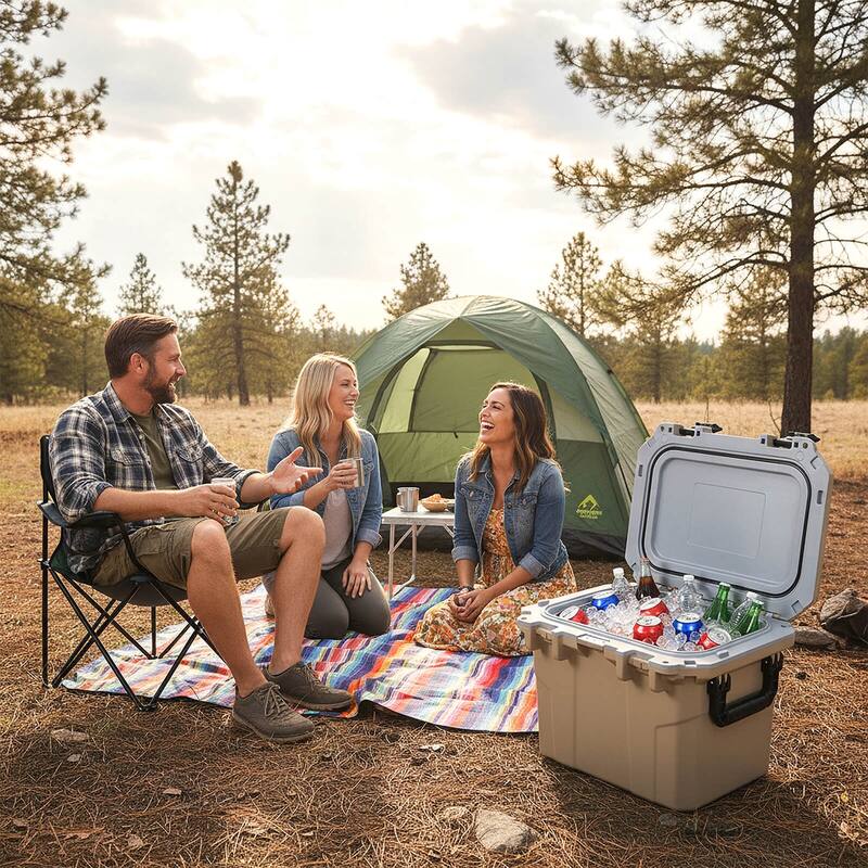 Costway 53 QT Ultra-Light Injection Molded Cooler with 2 Handles & - See Details