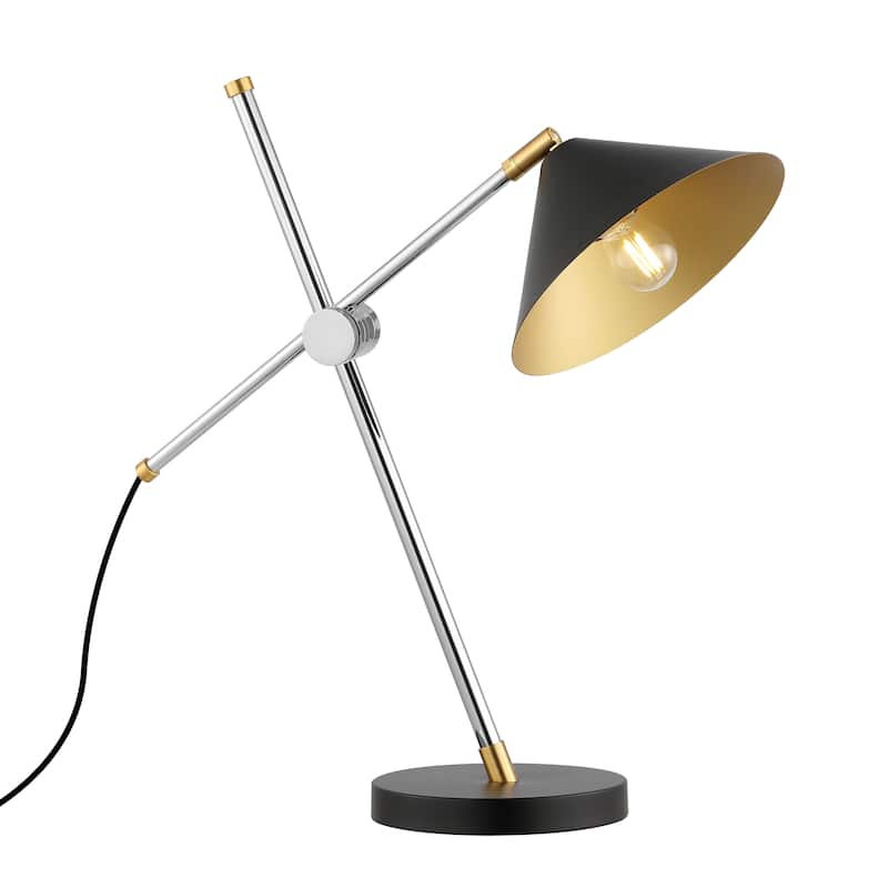 SAFAVIEH Lighting Ieteke 24" Modern & Contemporary Table Lamp - 19" W x 9" D x 24" H - 19Wx9Dx24H