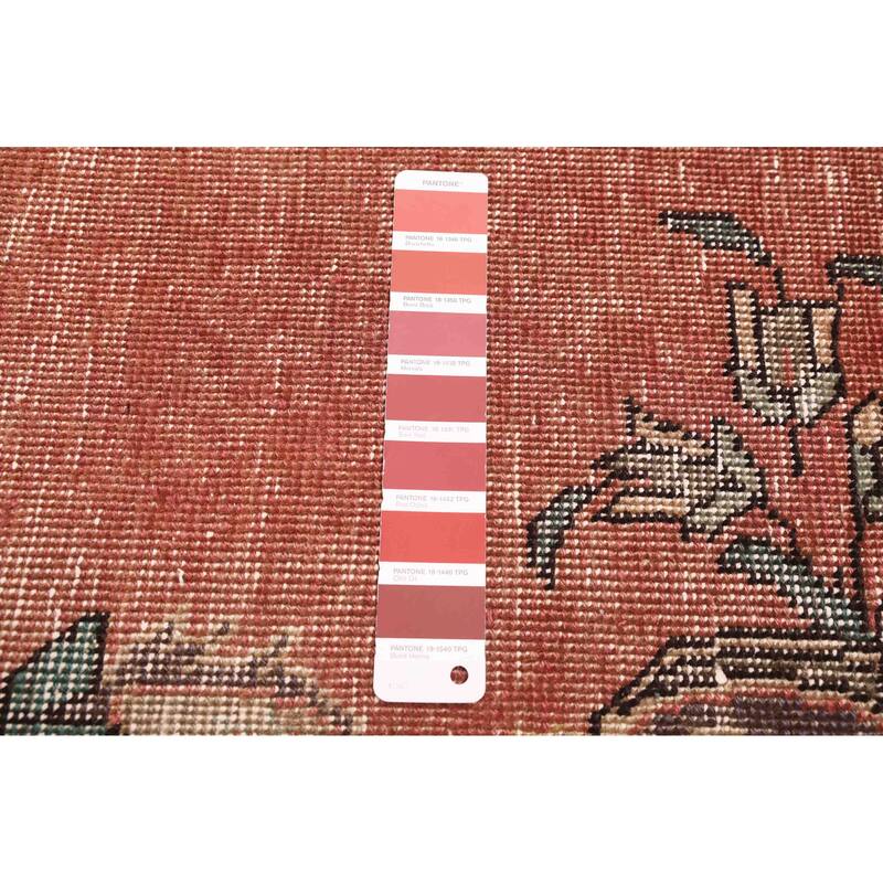 ECARPETGALLERY Hand-knotted Antalya Vintage Dark Copper Wool Rug - 7'9 x 10'6