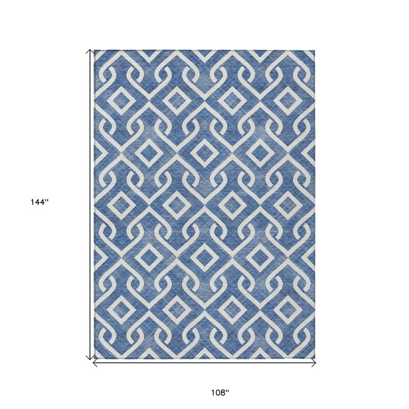 HomeRoots Geometric Transitional Rectangle Outdoor Rug