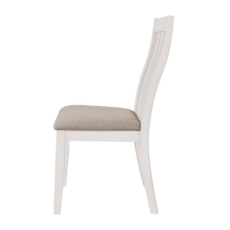 Prospect Off White Dining Side Chair with Slat Back (Set of 2)