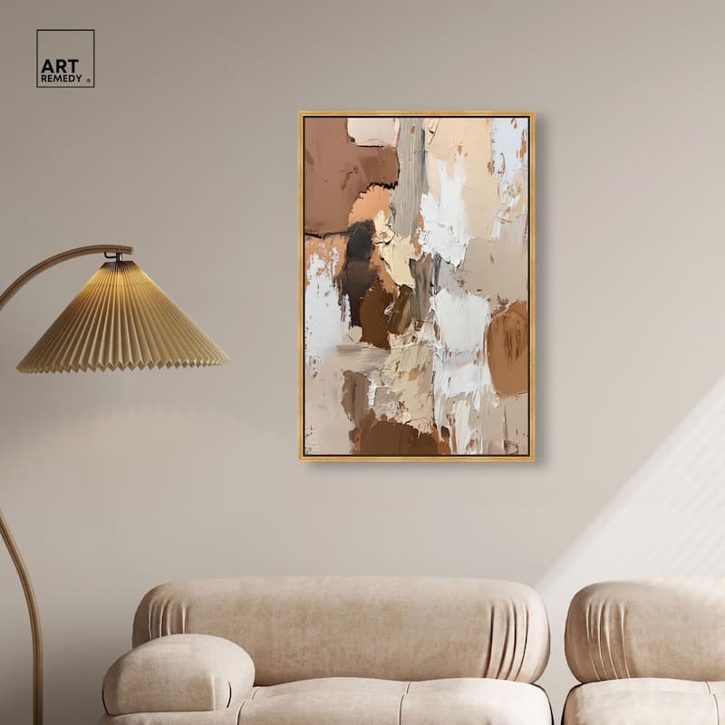 Beige Variations Canvas by Art Remedy