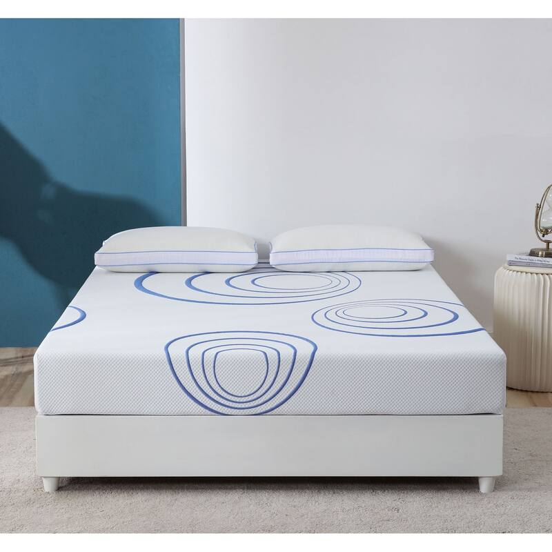 8 Inch Memory Foam Mattress. Queen Size Gel Foam Mattress Bed-in-a-Box/Affordable Mattress/CertiPUR-US Certified