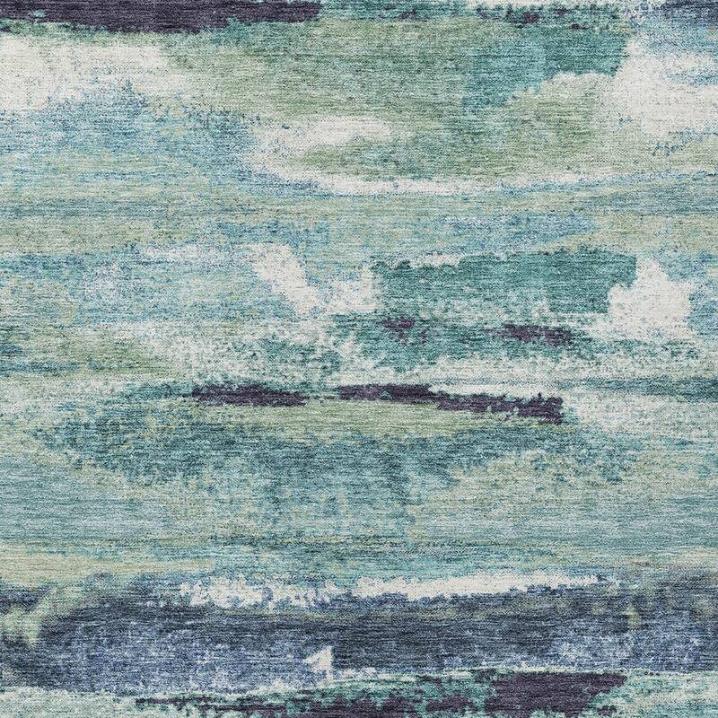 HomeRoots Abstract Transitional Rectangle Outdoor Rug